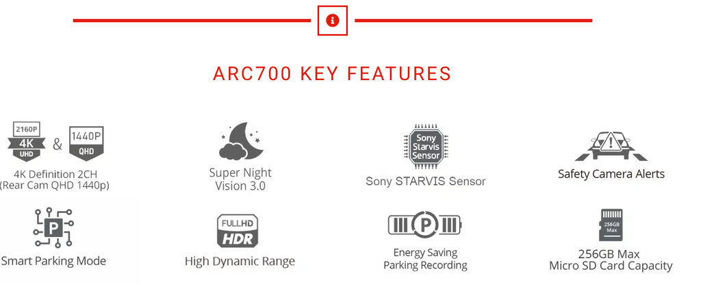 Thinkware ARC700 Dash Cam